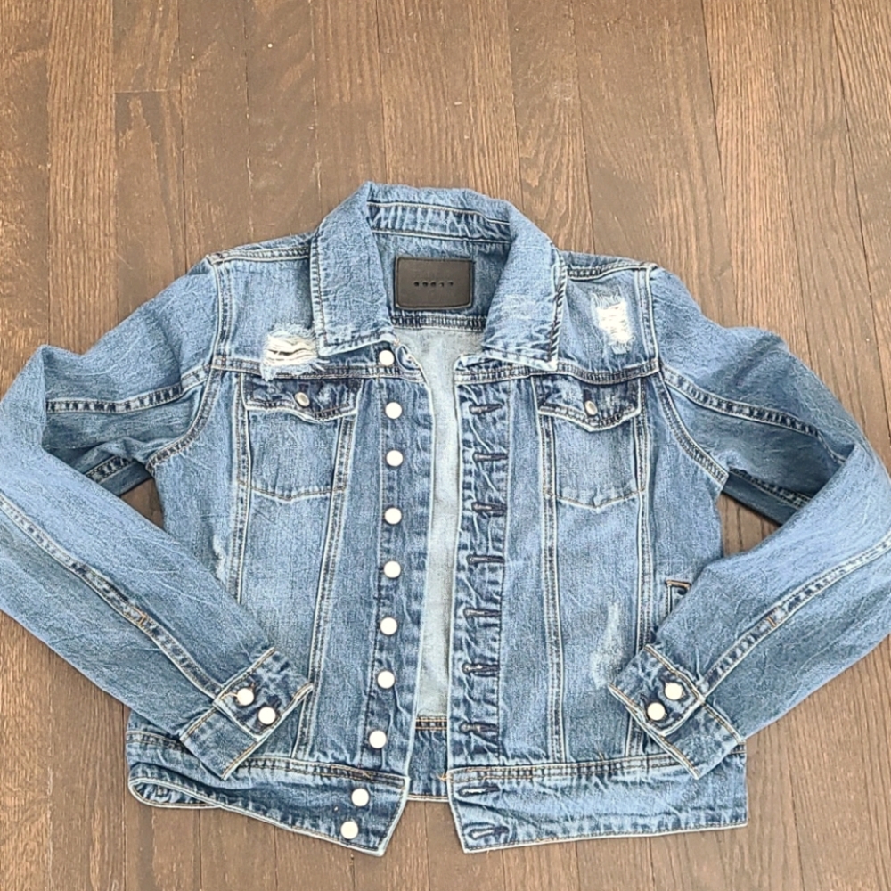 Blank NYC Distressed Denim Jacket